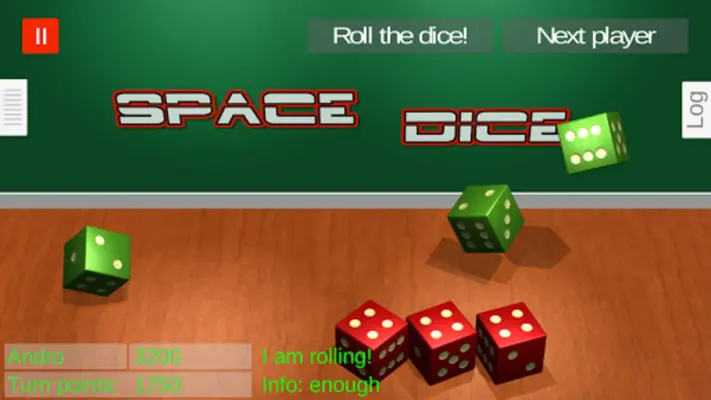 Space Dice Farkle android App screenshot 1